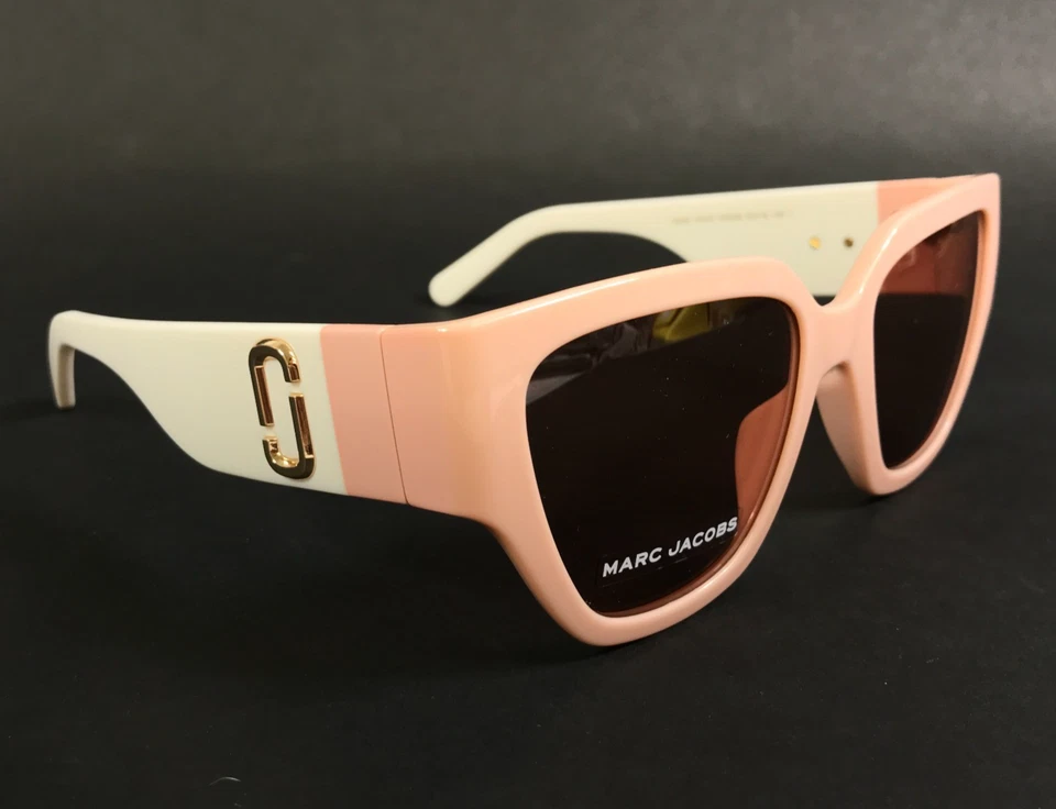 Gafas de sol Marc Jacobs MARC724/S FWM4S rosa blanco monturas de ojos de gato con lentes rosas Foto 3 de 4