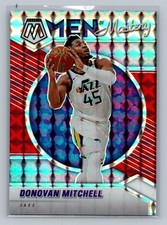 2020-21 Panini Mosaic Donovan Mitchell Men of Mastery Mosaic Red #8