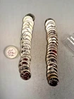 1960P WASHINGTON QUARTER 90% SILVER CH. BU BRILL UNC 40 COIN ROLL TYPE B REVERSE