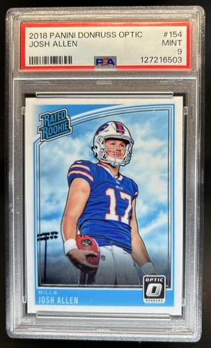 2018 Panini Donruss Optic Josh Allen Rookie RC #154 Bills PSA 9