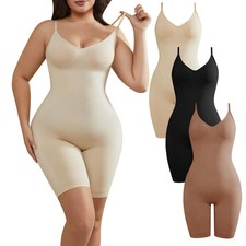 Plus Size Shapewear Bodysuit for Women Tummy Control Thigh Slimmer Body Shaper