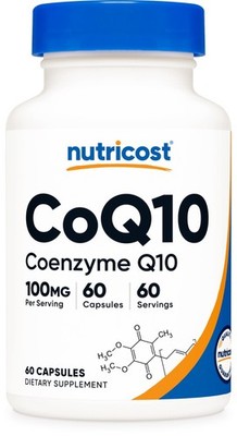 Nutricost CoQ10 100mg, 60 Capsules, Vegetarian Capsules, Non-GMO (Coenzyme Q10)
