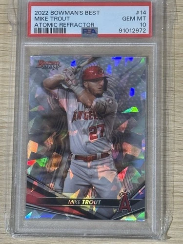 2022 Bowman's Best - Mike Trout #14 Atomic Refractor