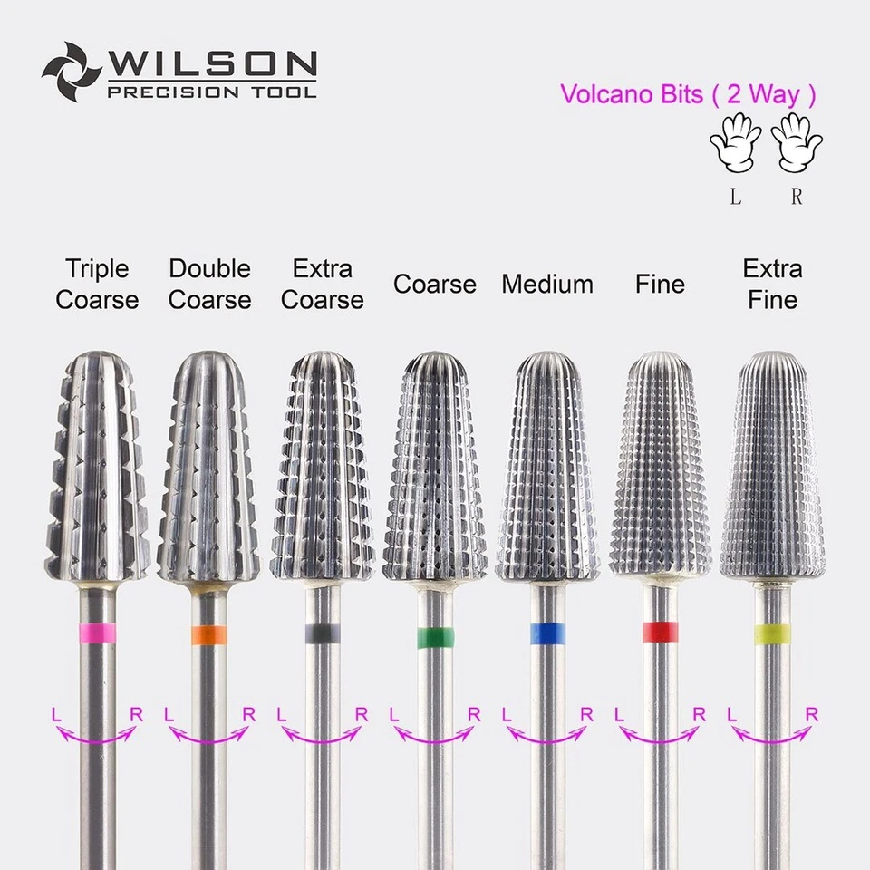 Brocas Volcano -Revestimiento arco iris Broca de clavo de carburo Wilson VENDEDOR DE EE. UU. Foto 2 de 4
