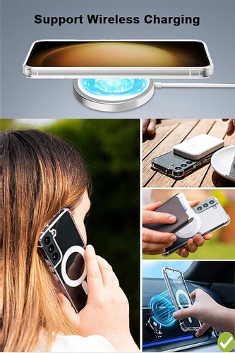 Choice from magnetic Leather case cordless charger f Samsung Galaxy A05 SM-A055F - Picture 12 of 15