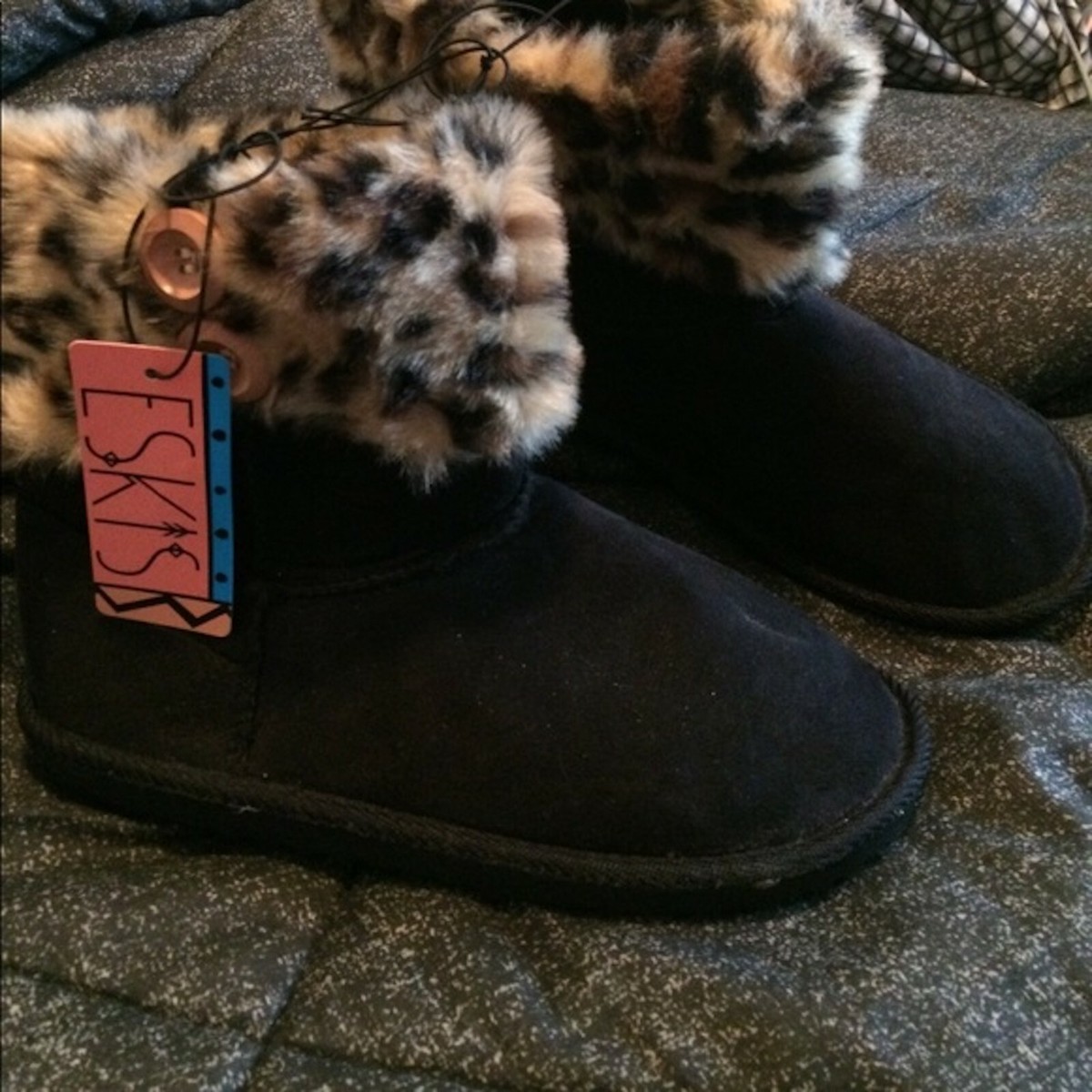 Eskis faux shearling boots outlet