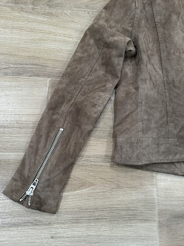 Blank NYC Women’s Leather Jacket Size SMALL Brown Full Zip Casual Suede Lined - Picture 11 of 16