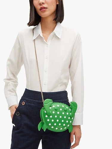 KATE SPADE SHELLY CRAB CROSSBODY CLUTCH W/DUSTBAG PXR00372 NWT $328