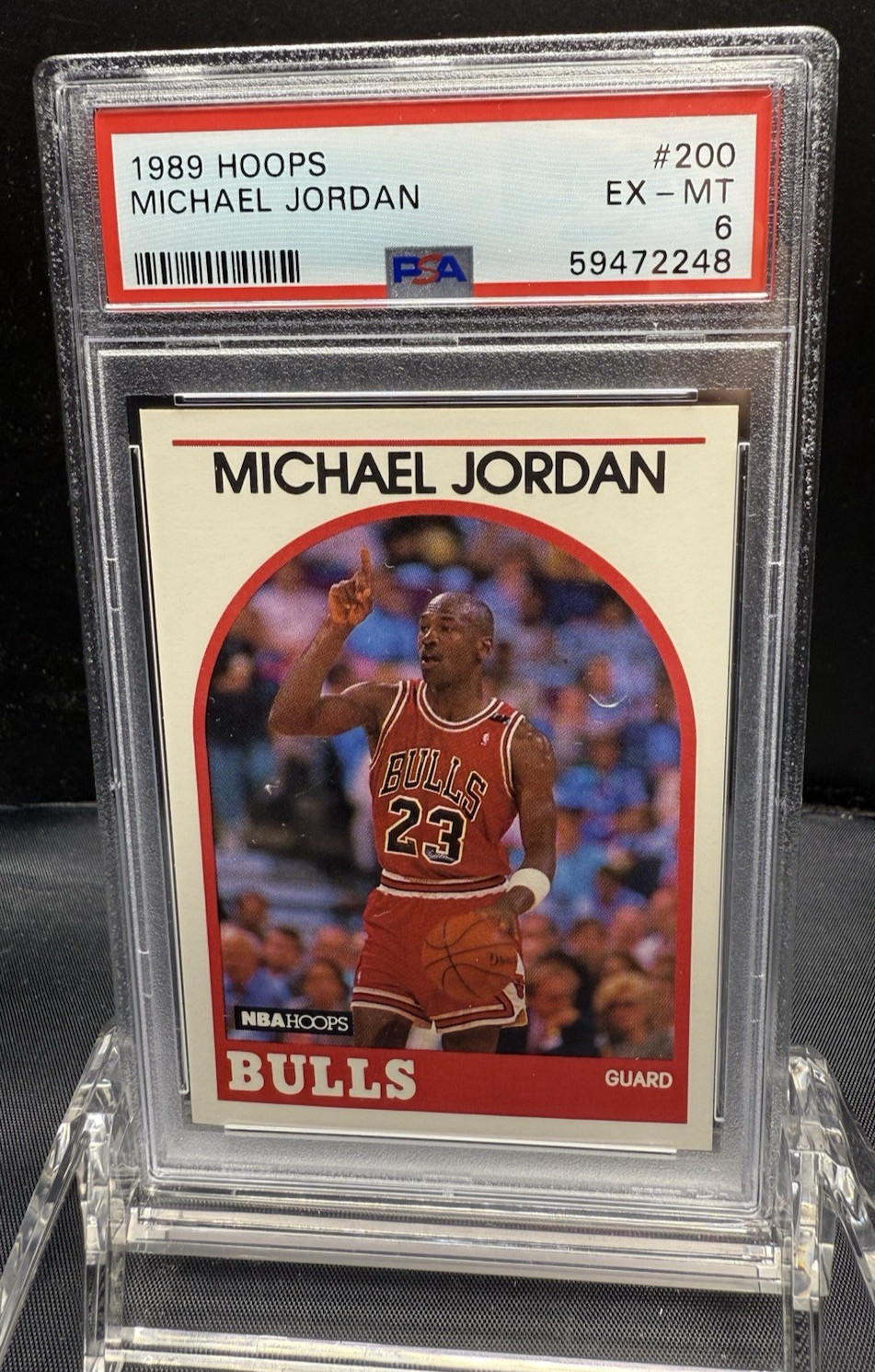 1989 HOOPS MICHAEL JORDAN #200 PSA 6