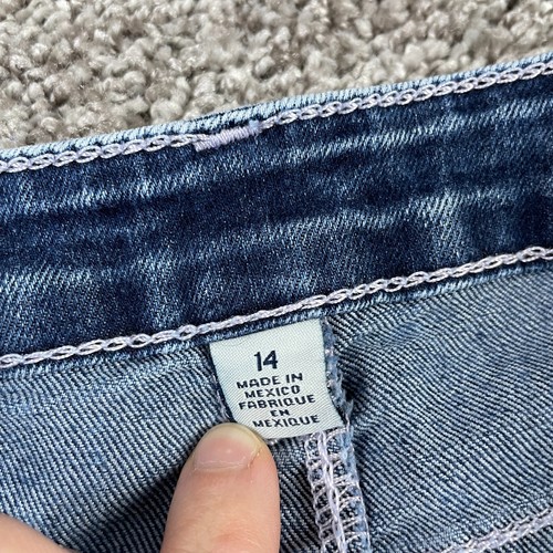 True Religion Pants Girls 14 Blue Denim Jeans Skinny Outdoors Youth Kids 26X28 - Picture 4 of 10
