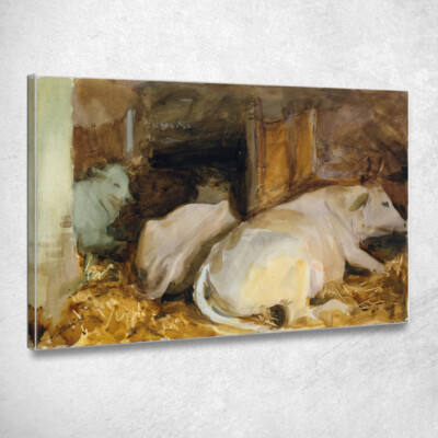 Drei Ochsen John Singer Sargent, jss333 Leinwandbild