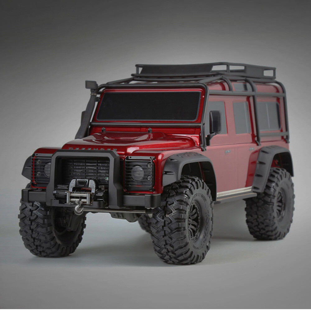 INJORA Pare-Chocs Avant Métal RC Avec Crochet Pour Traxxas TRX4 Axial SCX10 - Noir