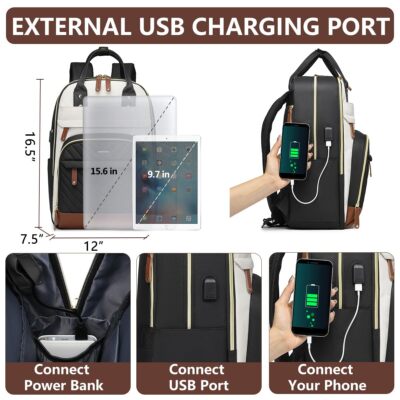 Laptop Backpack for Women Bag - 15.6 inch Work Travel  display picture 2