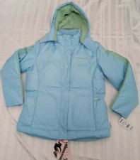 Zero Xposur Girls Blue  Green Snowboard Ski Jacket Puffer Winter Coat XL 16 