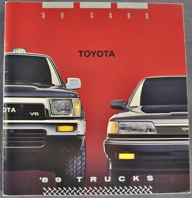 1989 Toyota Brochure Celica Supra MR2 Camry Corolla 4Runner Pickup