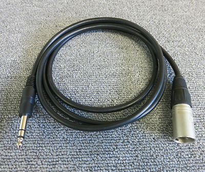 Neutrik XLR-Stecker auf 6,35 mm Studio Pro Stereo Klinkenstecker Mikrofonkabel 5 Fuß