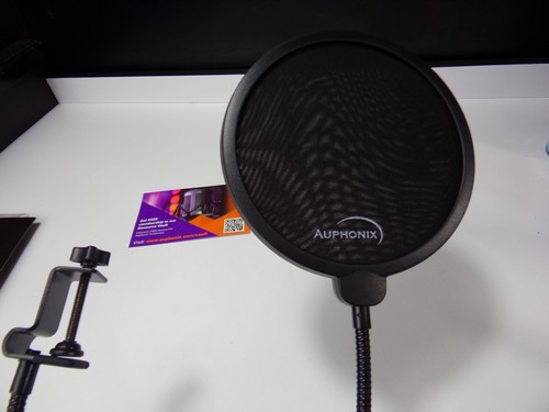 Auphonix MPF-2 - 6" Pop Filter Mic Mesh (Screw Clap & Bendable Arm) New Sealed - Picture 8 of 11
