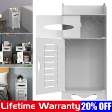 2 Tier Modern Bathroom Shelf Cabinet Cupboard Bedroom Storage Unit Free Standing