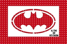 BATMAN reusable stencil Mylar Plastic #34