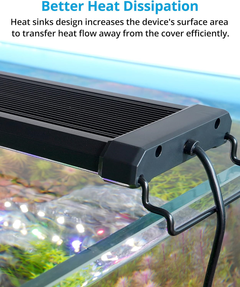 NICREW ClassicLED Plus Planted Aquarium Light, Full Spectrum LED Fish