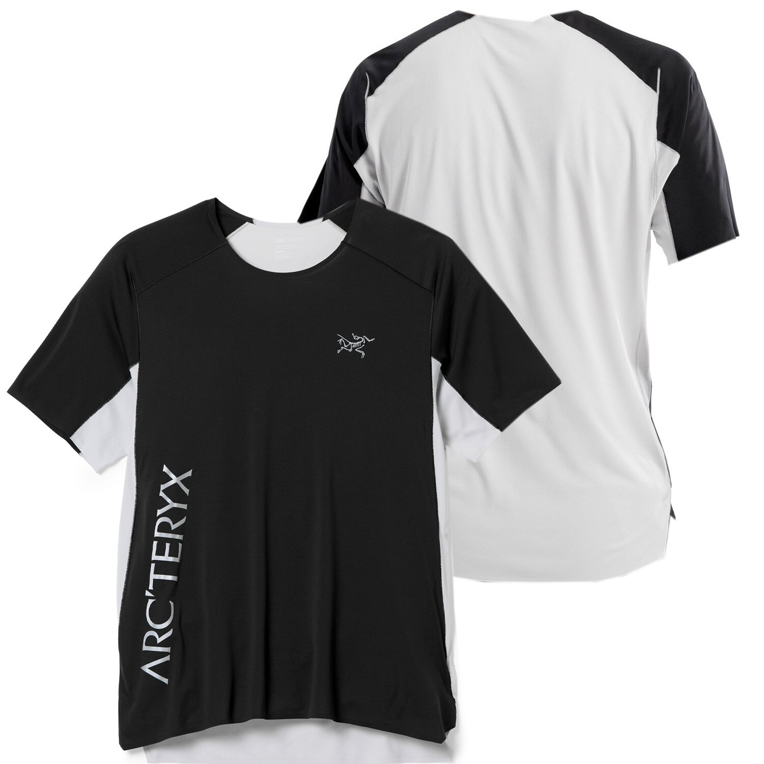 Arc'teryx Uomo Maglietta Norvan Downword Logo SS S S Nero Solitudine