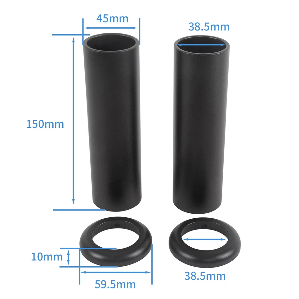 Fundas de horquilla de aluminio monolever 38,5 mm para BMW R65 R80 R100 Series Foto 2 de 4