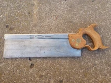 ---Atkinson Bros Sheffield “Bear in Mind” cast steel backsaw