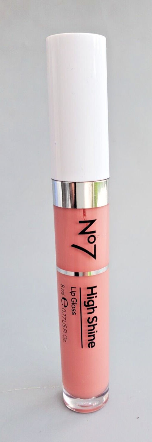 No7 HIGH SHINE LIP GLOSS SHADE Peony NEW Sealed