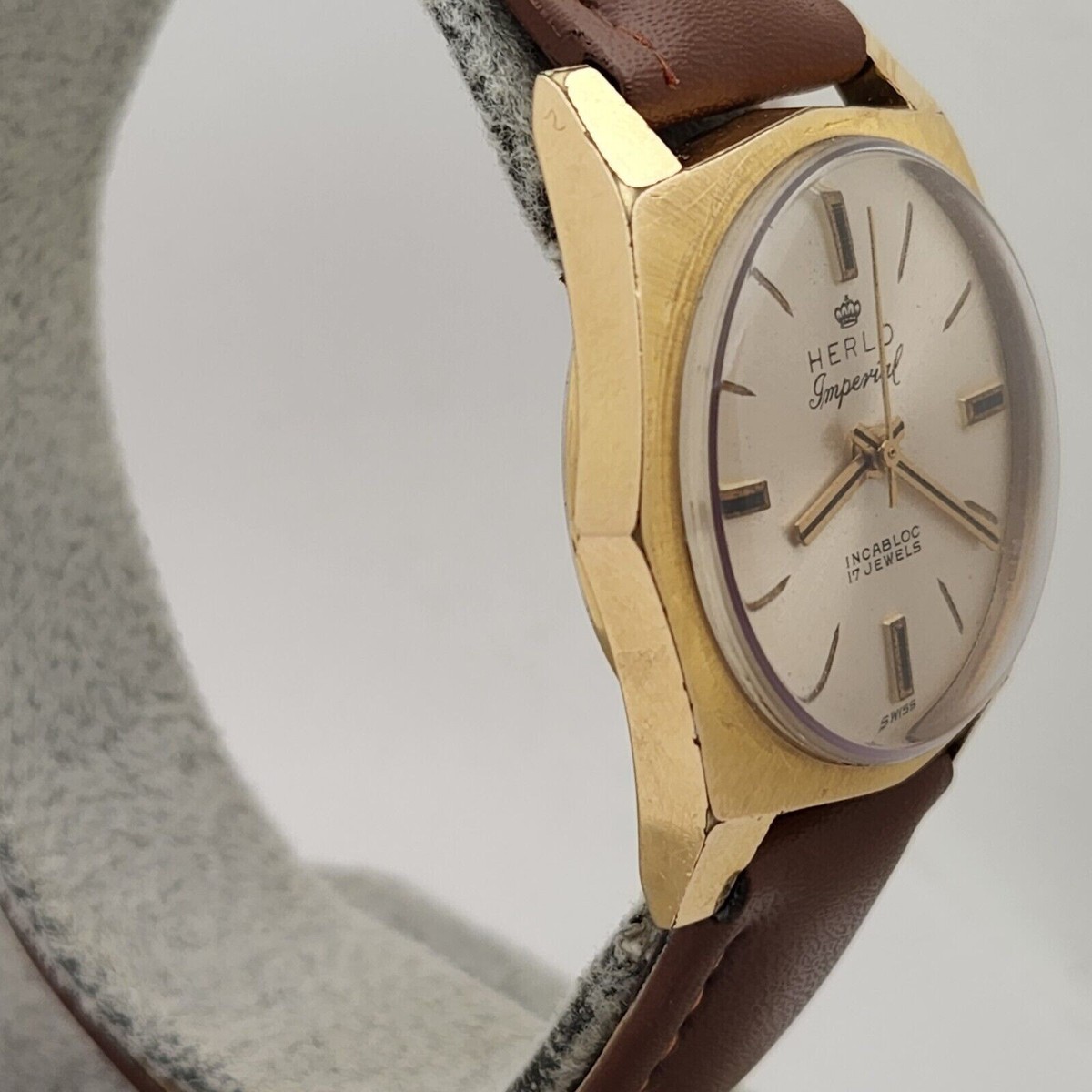 Vintage HERLO Imperial Men's Manual winding watch AS 1746 17Jewels