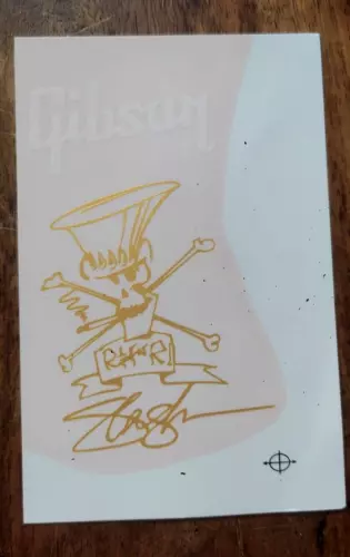 GIBSON /SLASH HEADSTOCK GOLD waterslide / GIBSON SLASH GUITAR HEAD LOGO GOLD