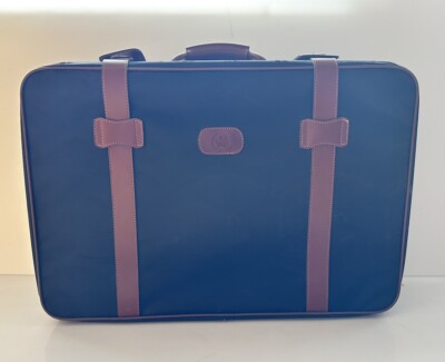 Vintage A.V. Gamma Vogue 2 Black Nylon Luggage Suitcase Bag 25 x 18 x 6 NWOT