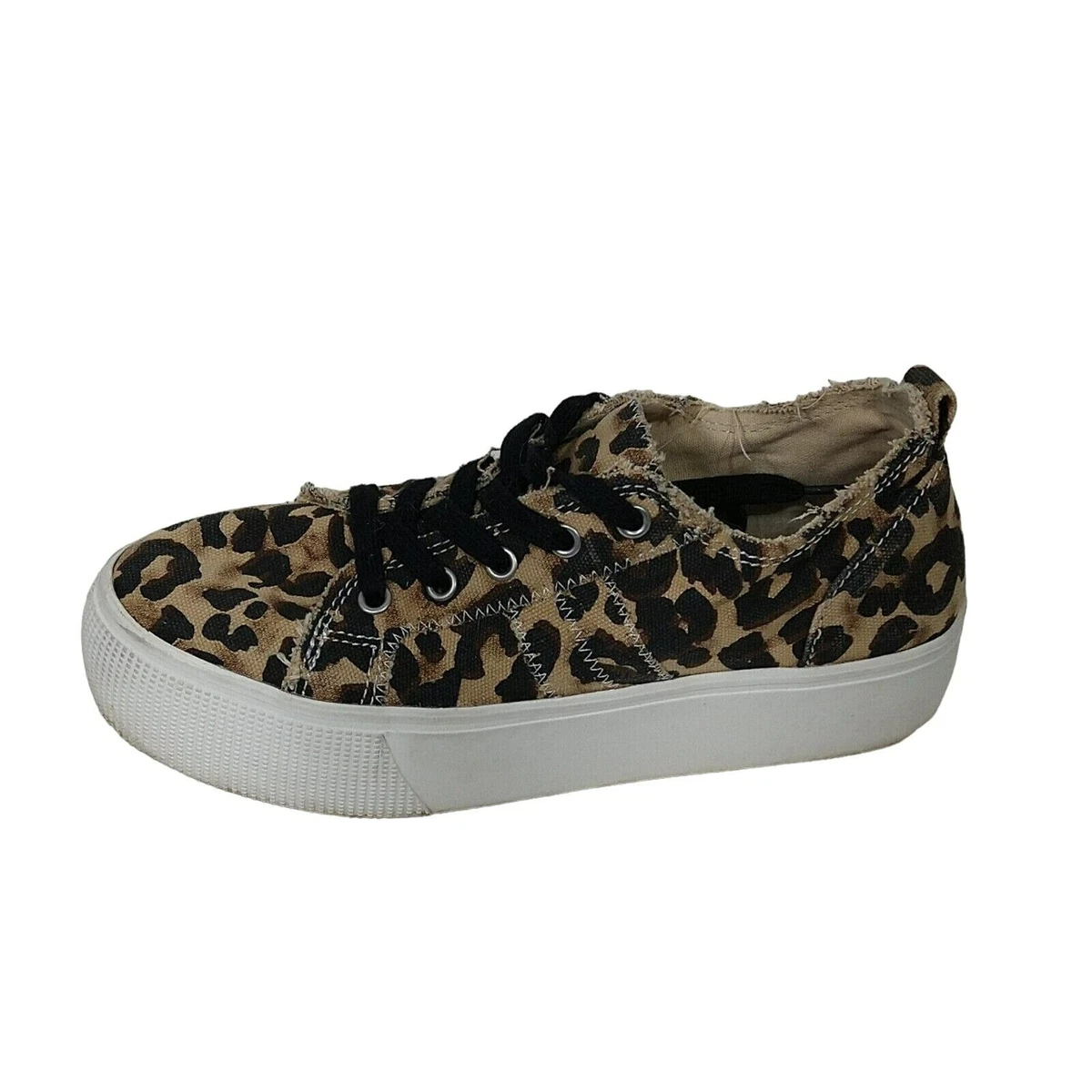 JellyPop Comfort Fit Sneakers Shoes Women Size 8.5 Brown Leopard