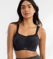 PANACHE 5021 Full-Busted Underwire High Impact Sports Bra 32H US Black 32FF UK