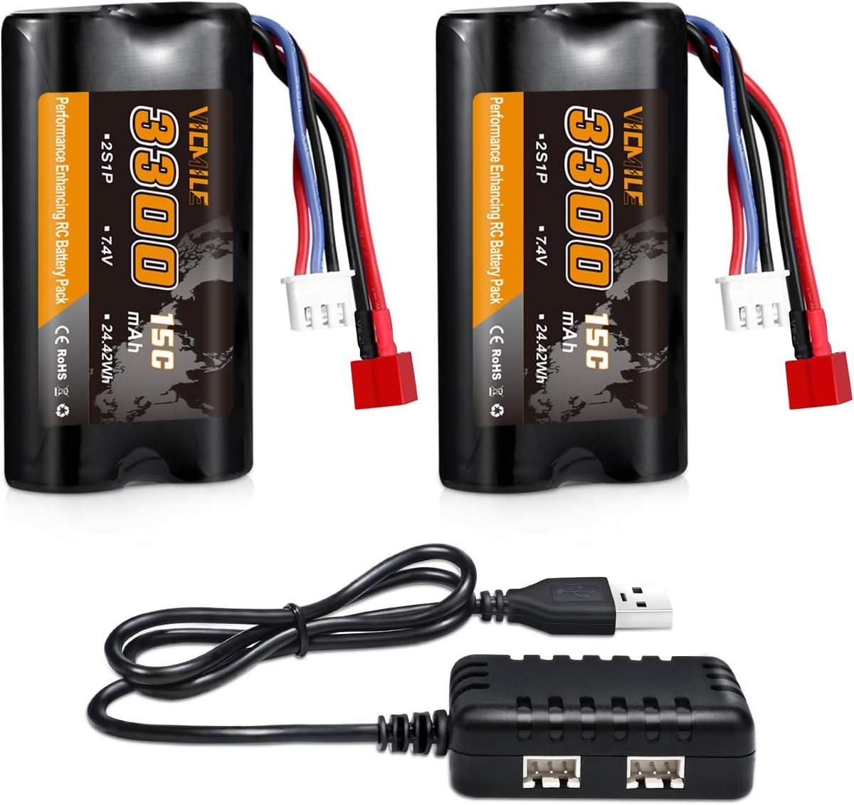 Li-Ion Battery 3300Mah High Capacity RC Battery with Dean