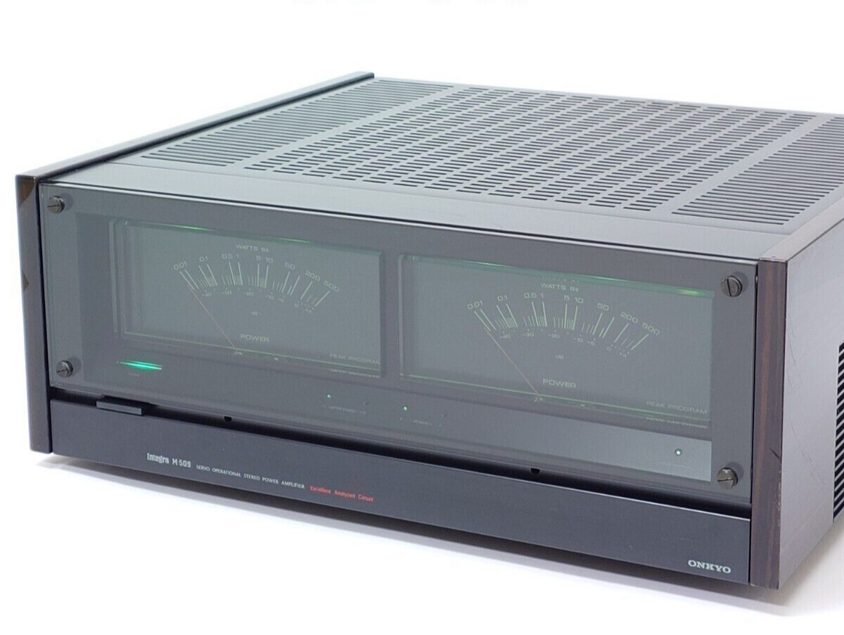 Onkyo Integra M-509 Stereo Power Amplifier Electricity is Onkyo Integra M-509 Stereo Power Amplifier Electricity is