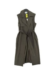 Na-kd Women's Coat Uk 12 Green 100% Cotton Overcoat