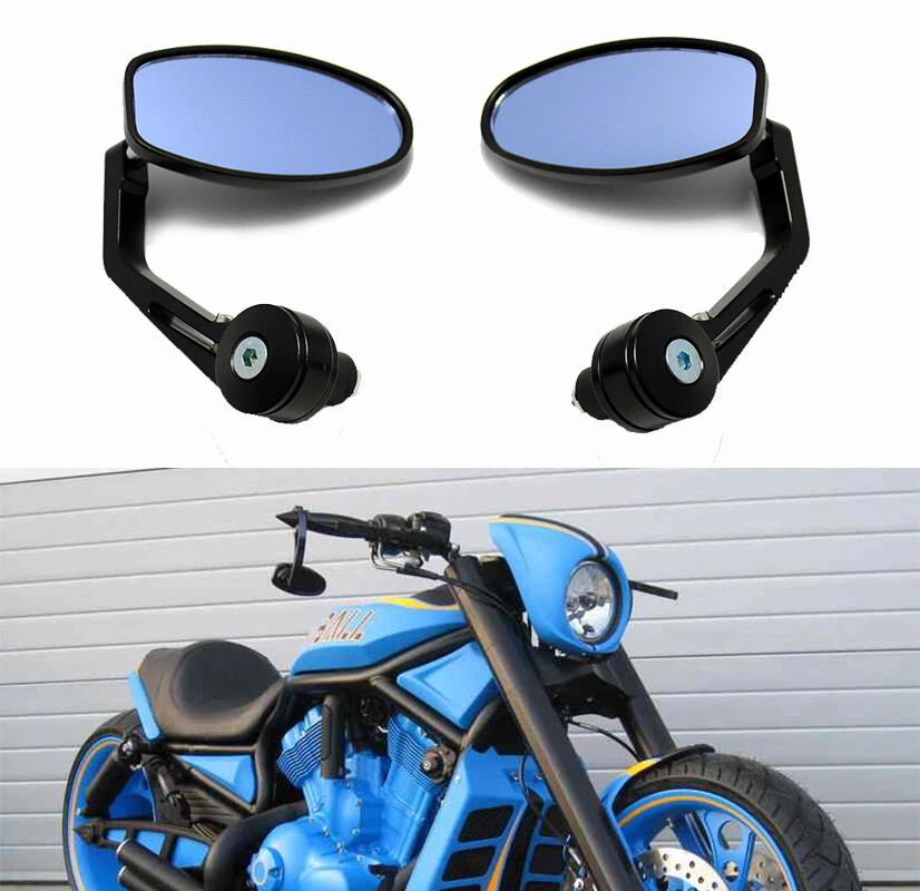 Espejos retrovisores negros de manillar de 7/8" para motocicleta SUZUKI SV650 SUZUKI GS550 EE. UU. Foto 2 de 4