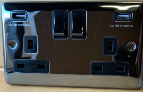 Socket Slim Light Socket & Switches & Dimmer switch BLACK NICKEL Range - Picture 14 of 29