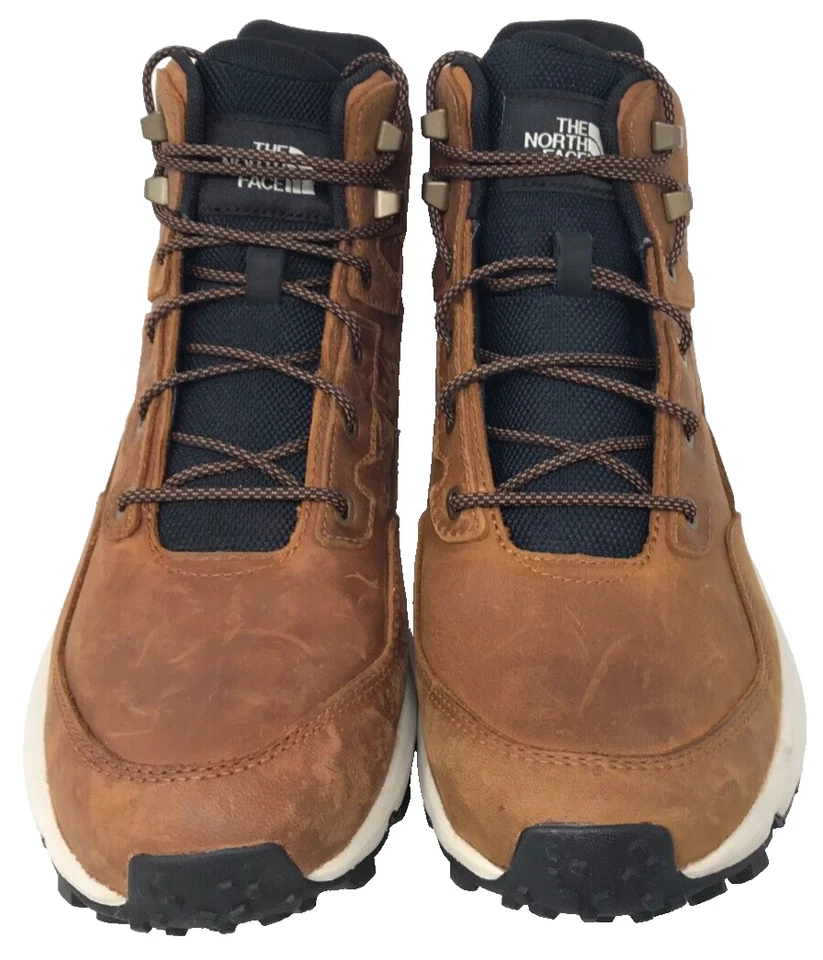 The North Face Men's Vals II Mid Leather Waterproof Boots Brown Size:14 82D - Image 2 of 4