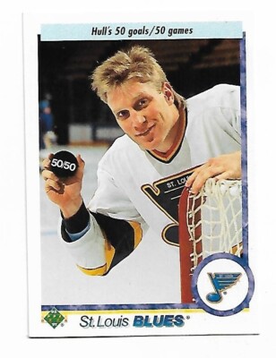 NHL  - 1995-96 UD 5th Anniversary 50/50 Goals/Games - Brett Hull - Blues #233