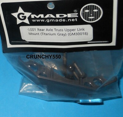 Gmade GM30018 GS01 Rear Axle Truss Upper Link Mount (Titanium Gray): Komodo RC