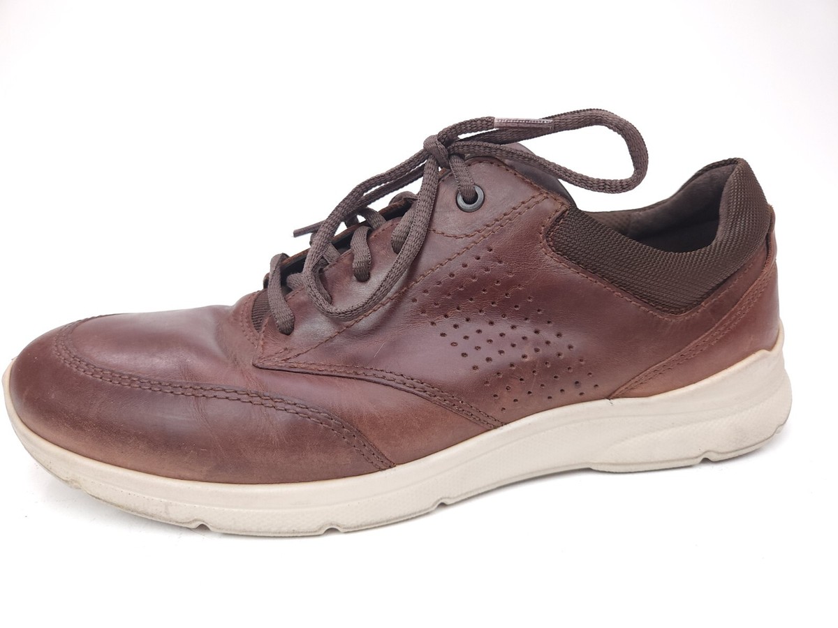 Ecco Shoes Irving Walking Sneakers Mens Brown Leather Mens  display picture 1