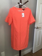 banana republic dress 8 Orange