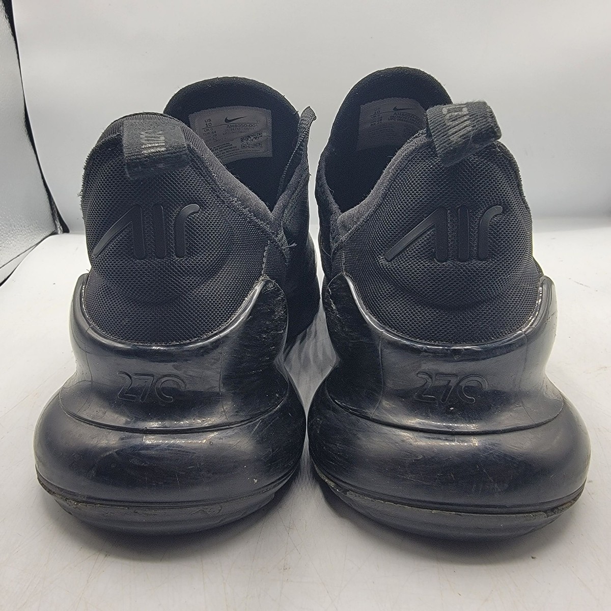 Nike Air Max 270 Mens 10 Triple Black Shoes Athletic Outdoors Casual AH8050-005 Nike Air Max 270 AH8050-005 – Kick Theory main image 4