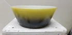 VTG ANCHOR HOCKING FIRE KING TWO TONE YELLOW BLACK CEREAL SOUP BOWL
