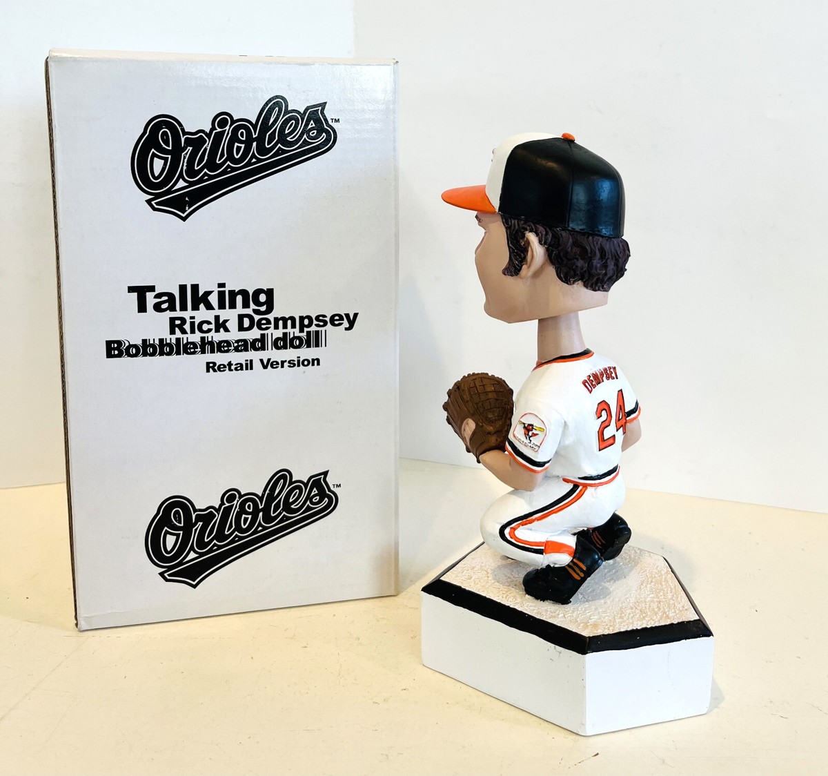 Rick Dempsey TALKING Bobblehead ~ 1983 World Series MVP Baltimore