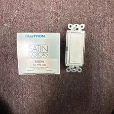 New Lutron 15A Single Pole Switch Model SC-1PS-SW In Snow White