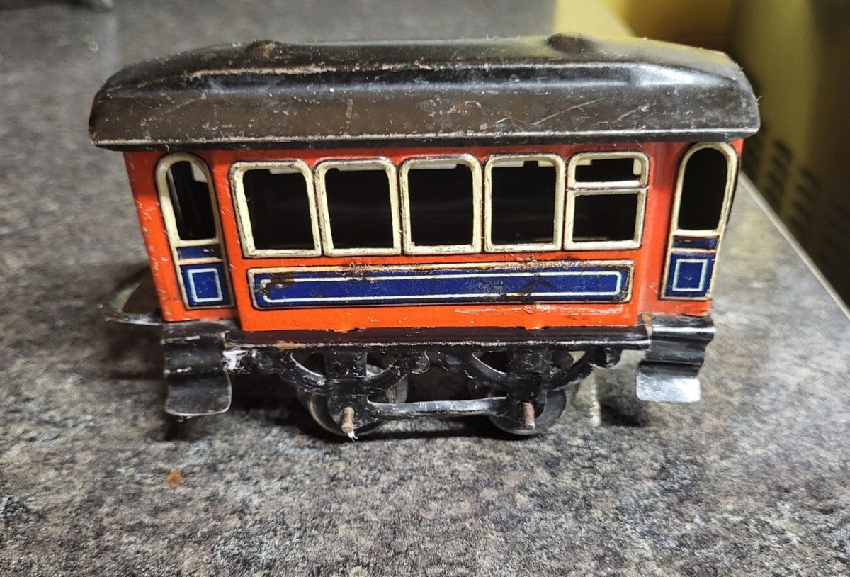 Antique 1920s GBN Bing Toy TRAIN STATION TICKET OFFICE WAITING ROOMS 10 TIN LIT