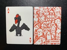 Swap Playing Card   CHURN MONSTER     ACE OF DIAMONDS