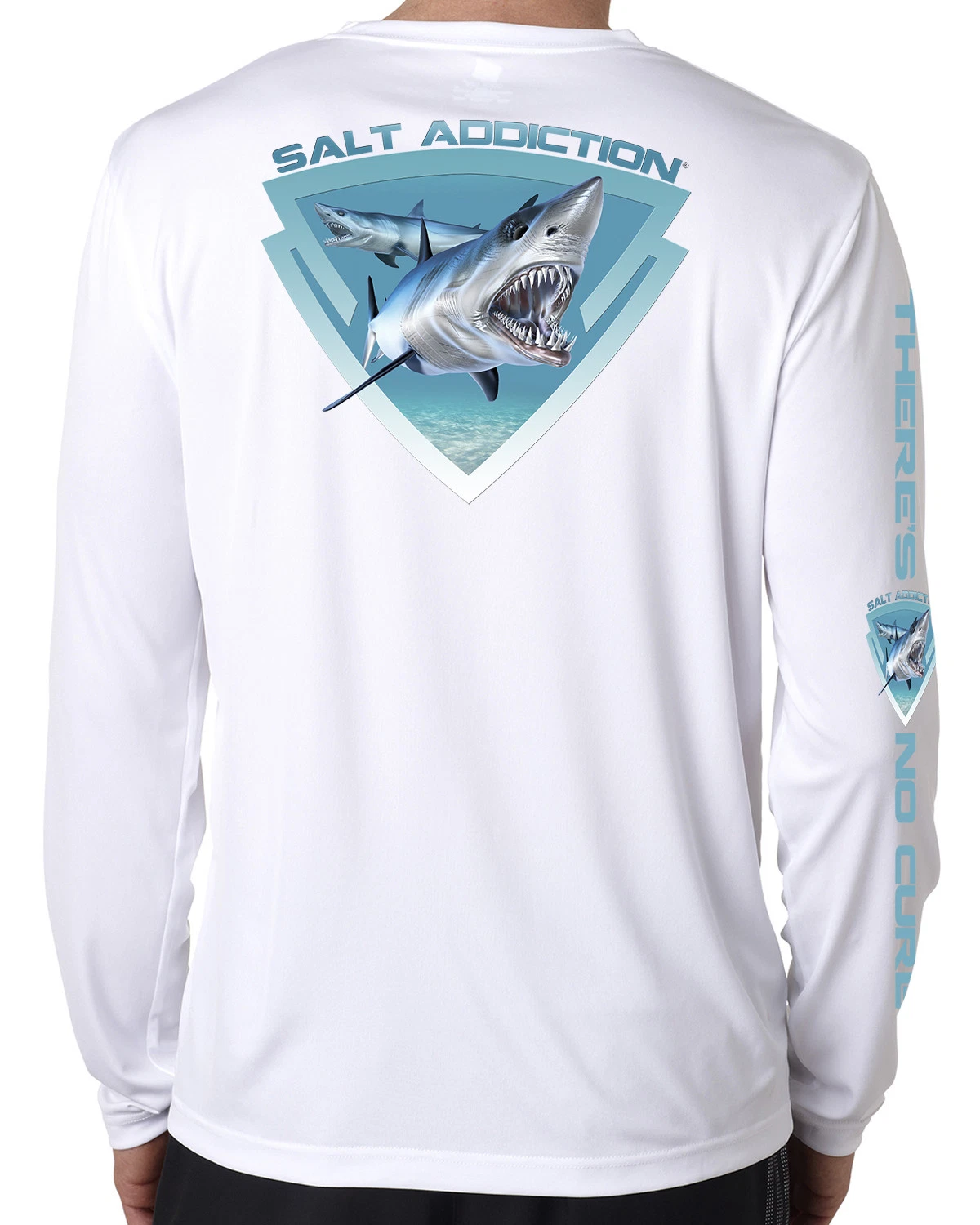 Salt Addiction t shirt long sleeve microfiber salt water fishing uv 50+ Shark
Opens in a new window